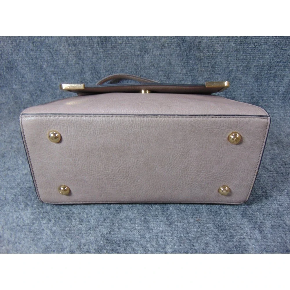 Dune‎ London Satchel Bag Taupe Snakeskin Metallic Crossbody Pouch FLAW READ